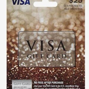 Enter to Win one Out of Nine $25 Visa Gift Card